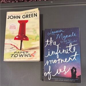 The Infinite Moment of Us by Lauren Myracle - Purple/Blue Cover